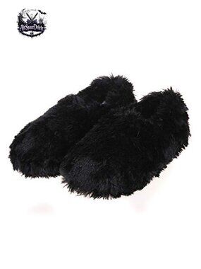Women's Fuzzy Plush Lined Mocc Non-Slip Indoor House Shoes
